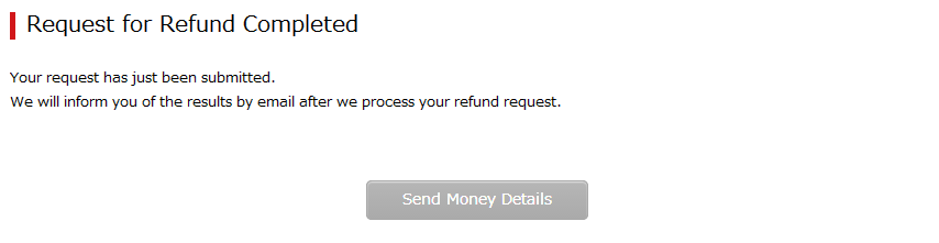 You will be refunded перевод